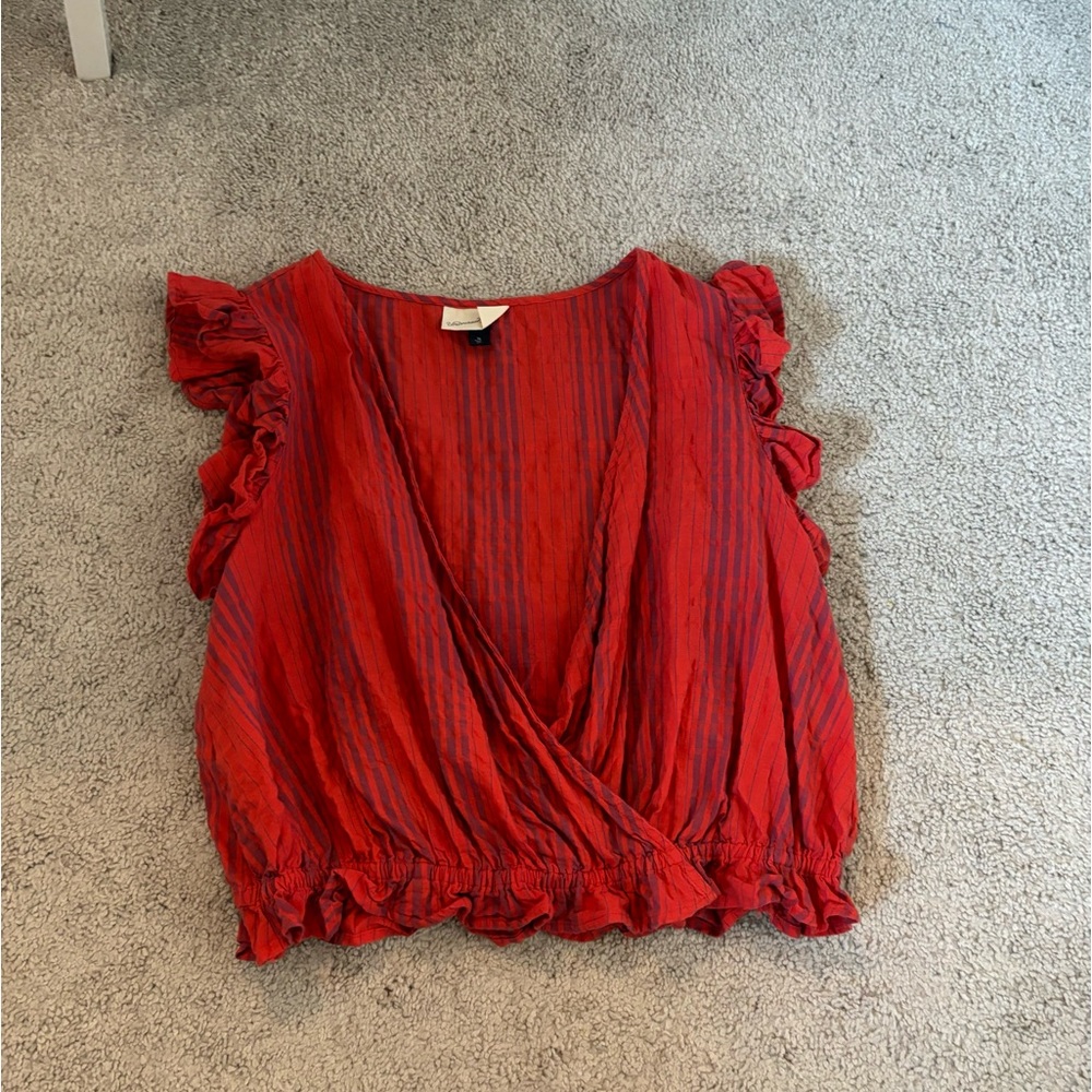 red striped blouse